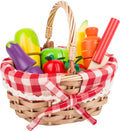 Small Foot Cesta de compras com alimentos para cortar