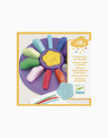 Djeco- 12 Lápis de Cera em forma de flor