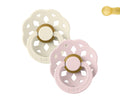 Bibs- chupetas Boheme Ivory/Blossom pack 2