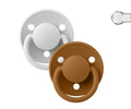Bibs- chupetas De Lux de Silicone Haze/Caramel pack 2