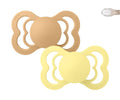 Bibs- Chupetas Silicone Supreme Fisiologica Desert Sand/Sunshine pack 2