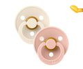 Bibs- Chupetas Anatômicas Colors Ivory/Blush pack 2
