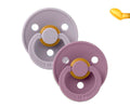Bibs- Chupetas Anatômicas Colors Fossil Grey/Mauve pack 2