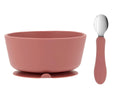 Tutete- Taça Silicone + Colher de Aço Brick Blush