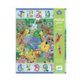 Djeco- Puzzle Gigante 54 peças 1 a 10 Selva