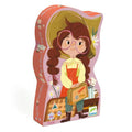 Djeco- Puzzle Silhueta A Viagem da Mia 36 Peças
